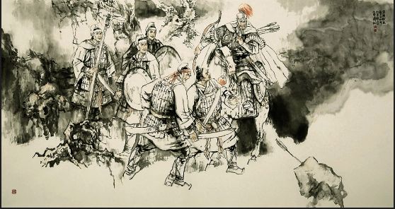 林暗草惊风,将军夜引弓。 平明寻白羽,没在石棱中。